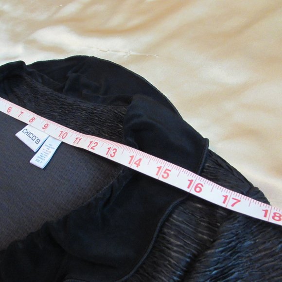 Chico's Blazer Ruffle Front - Picture 9 of 16